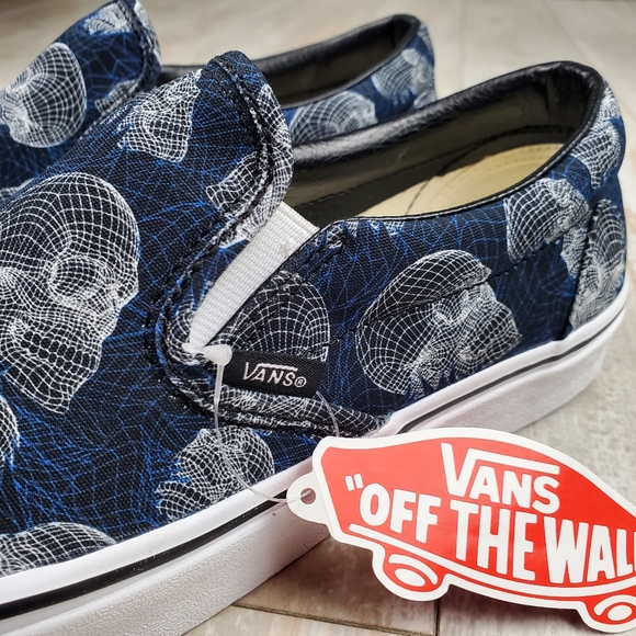 Vans Classic Slip On Wire Frame Skulls - Picture 4 of 9